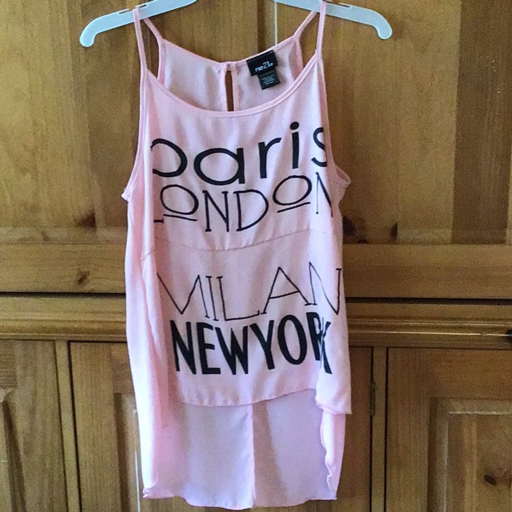 Rue21 Juniors Blush High-Lo Camisole-XS Paris/NY